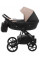 Коляска 2 в 1 Bair Kiwi Plus екошкіра BKP-18/15 капучіно - чорний 