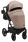 Коляска 2 в 1 Bair Kiwi Plus екошкіра BKP-18/15 капучіно - чорний 