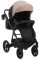 Коляска 2 в 1 Bair Kiwi Plus екошкіра BKP-18/15 капучіно - чорний 