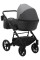 Коляска 2 в 1 Bair Kiwi Plus екошкіра BKP-21/15 сірий - графіт  