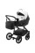 Коляска 2 в 1 Bair Kiwi Plus екошкіра BKP-5115 білий - чорний 
