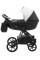 Коляска 2 в 1 Bair Kiwi Plus екошкіра BKP-5115 білий - чорний 