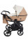 Коляска 2 в 1 Bair Kiwi Plus екошкіра BKP-55/24 світло-бежевий - карамель 