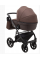 Коляска 2 в 1 Bair Marsel Light BL-02 шоколад-шоколадна шкіра