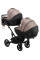 Коляска 2 в 1 для двійні Bair Next DUO Soft 03 темний капучино