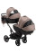 Коляска 2 в 1 для двійні Bair Next DUO Soft 03 темний капучино