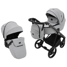 Коляска 2 в 1 Adamex Blanc Eco SA-3 світло-сірий 