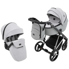 Коляска 2 в 1 Adamex Blanc Special Edidion PS-723/K світло-сірий 