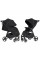 Прогулянкова коляска CARRELLO Bravo CRL-8512 Pure Black 2025 (чохол з блискавкою посередині) 