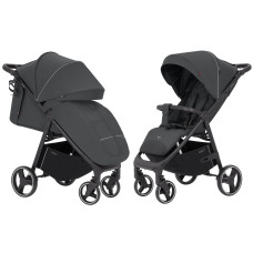 Прогулянкова коляска CARRELLO Bravo CRL-8512 Lunar Grey 2025 (чохол з блискавкою посередині)