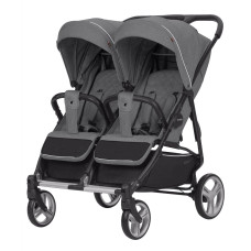 Прогулянкова коляска CARRELLO Connect CRL-5502 Ink Grey для двійні