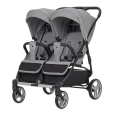 Прогулянкова коляска CARRELLO Connect CRL-5502 Rock Grey для двійні