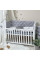 Комплект постільної білизни для новонародженого Baby Mix Хмаринки сірі з місяцем, колір сірий