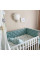 Комплект постільної білизни для новонародженого Baby Mix Перо м'ята, колір м'ятний