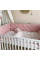 Комплект постільної білизни для новонародженого Baby Mix Перо пудра, колір пудра
