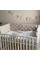 Комплект постільної білизни для новонародженого Baby Mix Сіро-бежеві сердечка