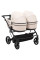 Коляска 2 в 1 для двійні Adamex Leo Duo Eco Latte (SA-7)