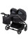 Коляска 2 в 1 для двійні Adamex Leo Duo Black (TК-53)