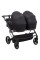Коляска 2 в 1 для двійні Adamex Leo Duo Black (TК-53)