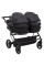 Коляска 2 в 1 для двійні Adamex Leo Duo Black (TК-53)