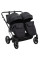 Коляска 2 в 1 для двійні Adamex Leo Duo Black (TК-53)
