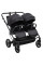 Коляска 2 в 1 для двійні Adamex Leo Duo Black (TК-53)