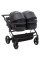 Коляска 2 в 1 для двійні Adamex Leo Duo Eco Black (SA-2)