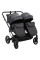 Коляска 2 в 1 для двійні Adamex Leo Duo Eco Black (SA-2)
