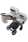 Коляска 2 в 1 для двійні Bair Kiwi DUO ECO BKD-32/33 бежевий / капучино 