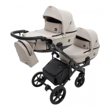 Коляска 2 в 1 для двійні Bair Kiwi DUO ECO BKD-33 капучино 