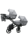 Коляска 2 в 1 для двійні Bair Kiwi DUO Soft BKP-218 сірий 