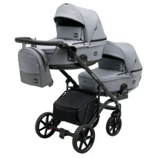 Коляска 2 в 1 для двійні Bair Kiwi DUO Soft BKP-218 сірий 