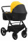 Коляска 2 в 1 Bair Kiwi Plus екошкіра BKP-6315 жовтий - чорний 