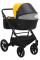 Коляска 2 в 1 Bair Kiwi Plus екошкіра BKP-6315 жовтий - чорний 