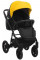 Коляска 2 в 1 Bair Kiwi Plus екошкіра BKP-6315 жовтий - чорний 
