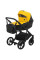 Коляска 2 в 1 Bair Kiwi Plus екошкіра BKP-6315 жовтий - чорний 