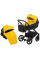 Коляска 2 в 1 Bair Kiwi Plus екошкіра BKP-6315 жовтий - чорний 