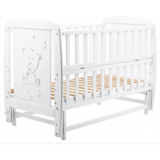 Ліжко Babyroom Умка DUMO-02 маятник, відкидний бік бук білий 